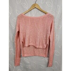 Abercrombie & Fitch Sweater Womens Small Lightweight Cropped Beach Summer Y2K
